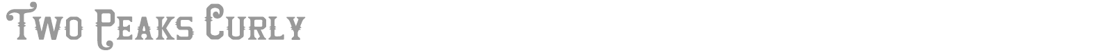 Two Peaks Curly font preview